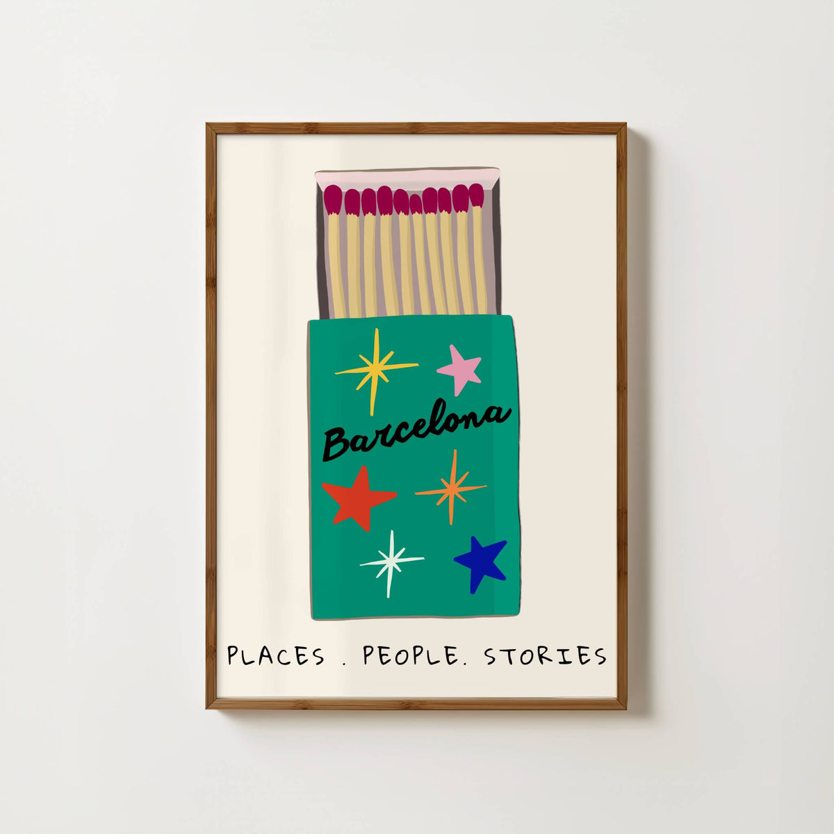 Barcelona Matchbox Print