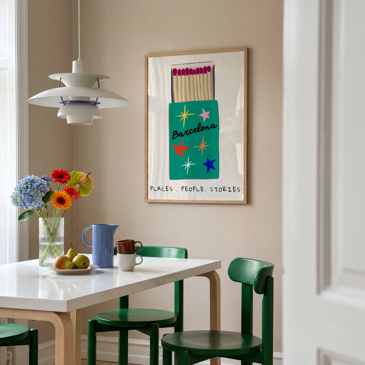 Barcelona Matchbox Print