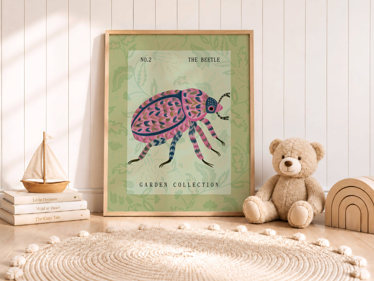 The Beetle Nursery Print