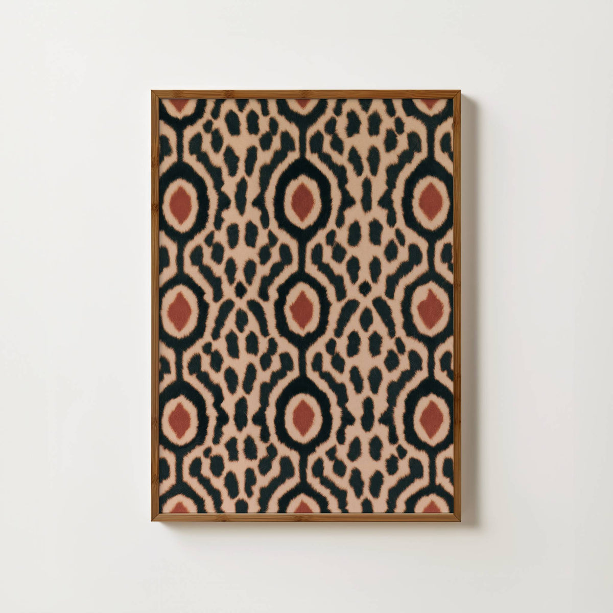Feline Pattern Textile Print