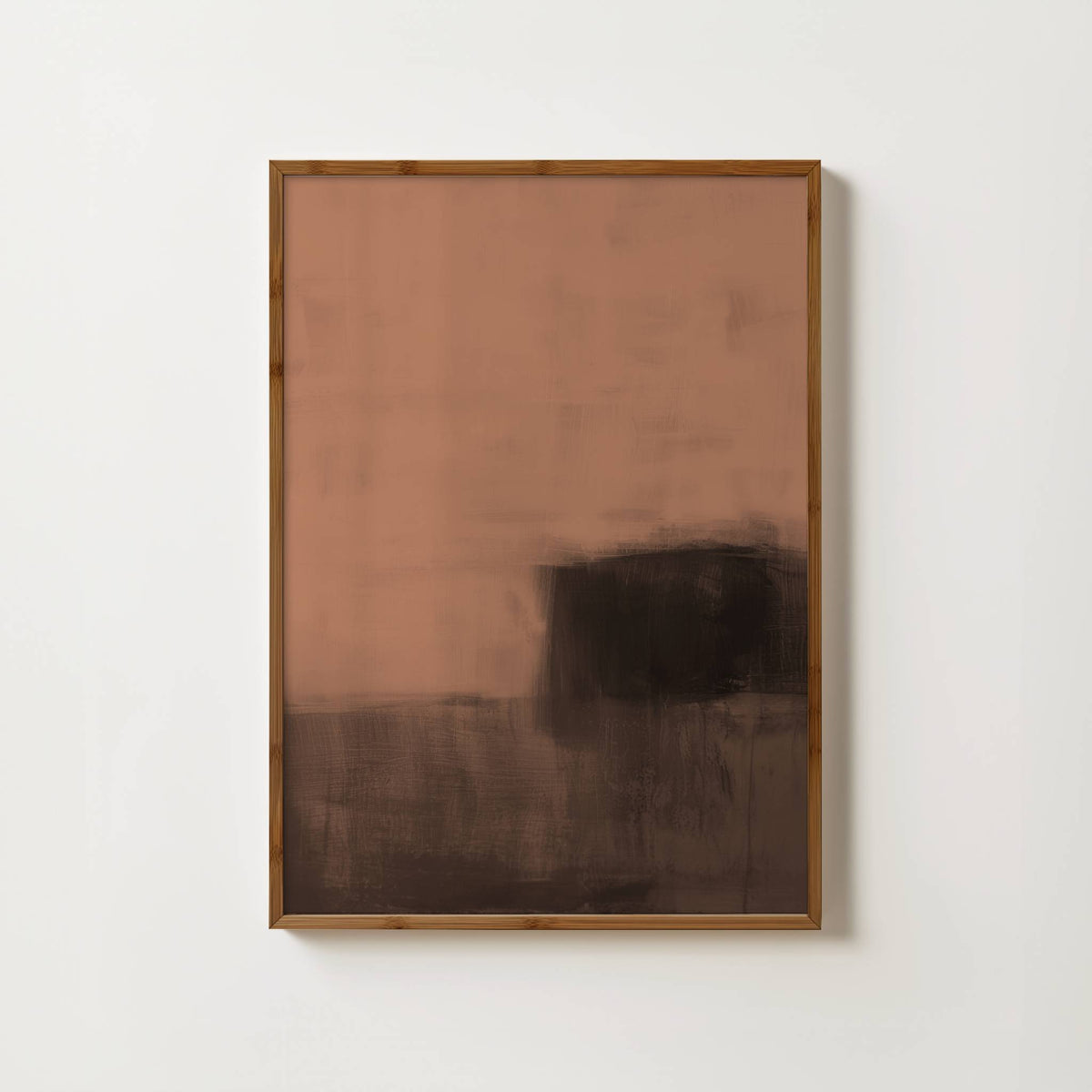 Transition Terracotta Abstract Print