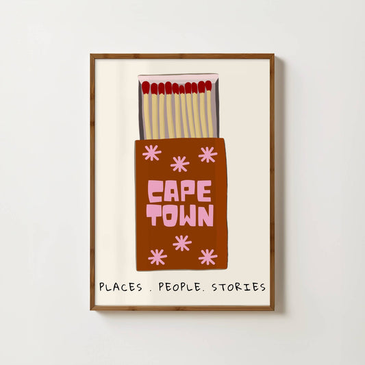 Cape Town Matchbox Print