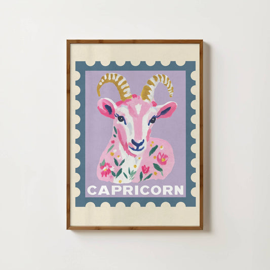 Capricorn Zodiac Print