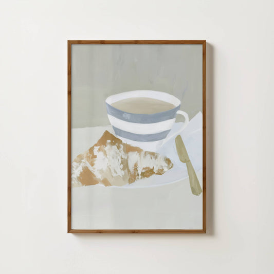 Coffee & Croissant Print