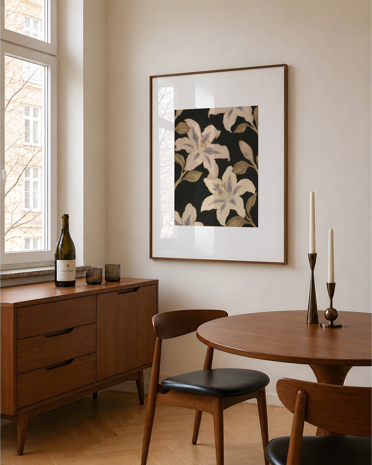 Lys Noir Textile Print