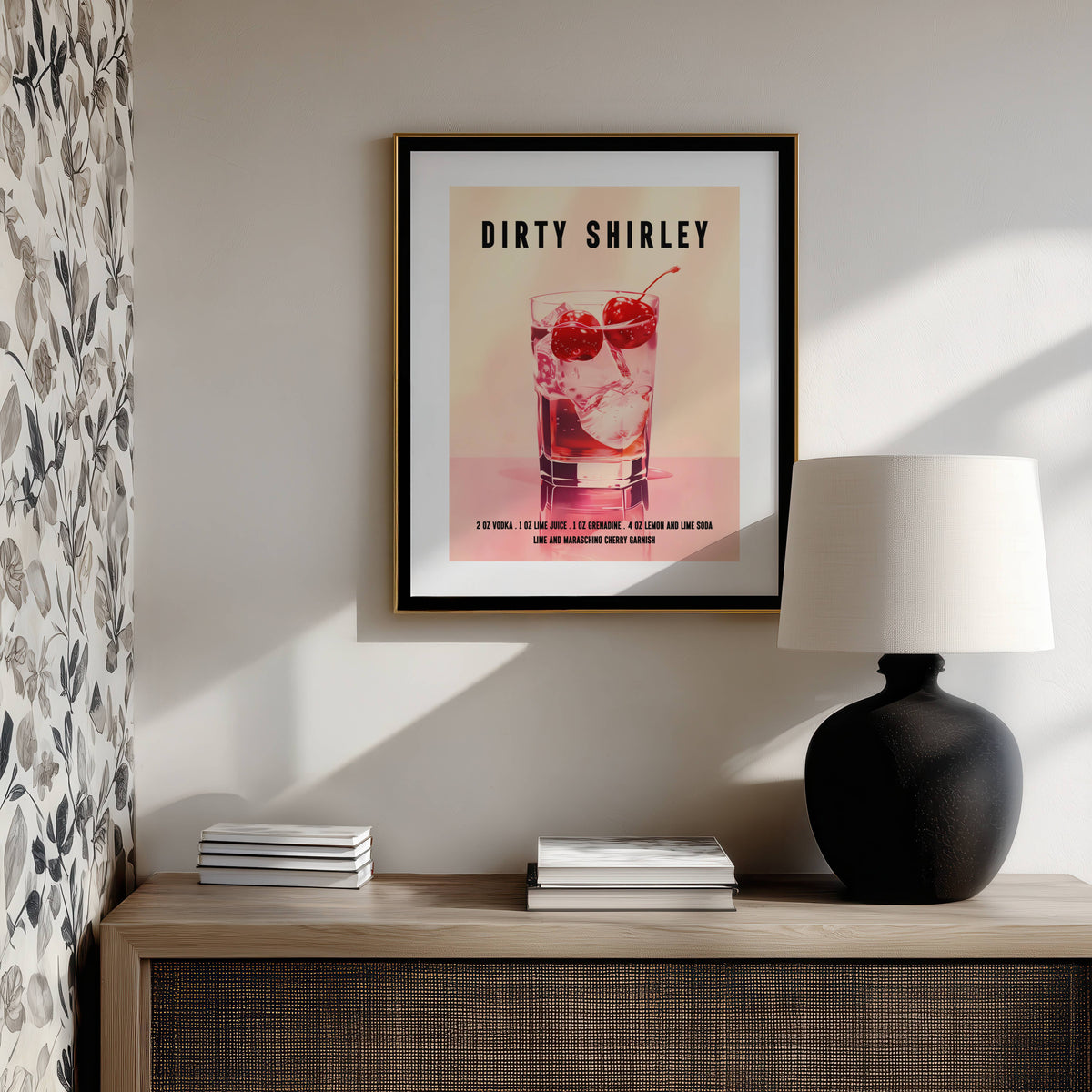 Dirty Shirley Cocktail Print