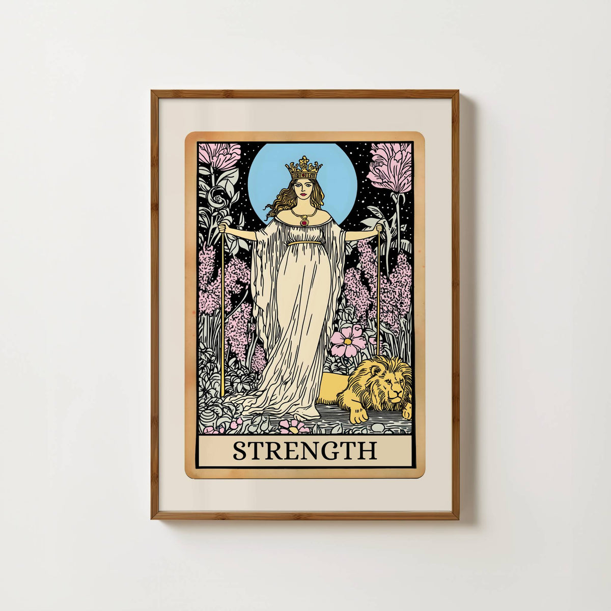 Strength Tarot Card Print