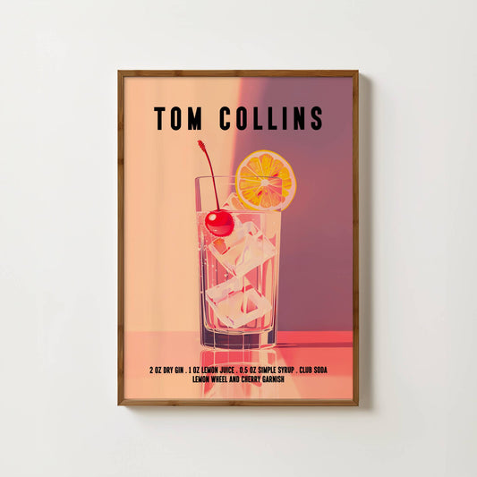 Tom Collins Cocktail Print