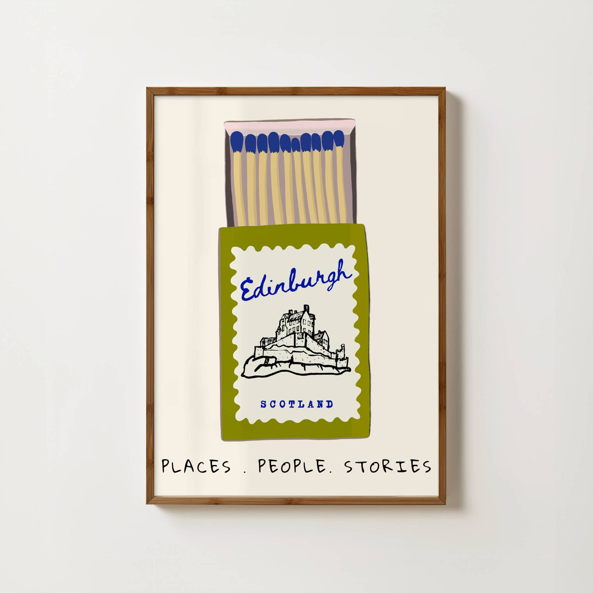 Edinburgh Matchbox Print