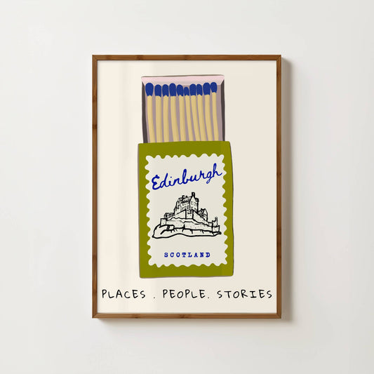 Edinburgh Matchbox Print