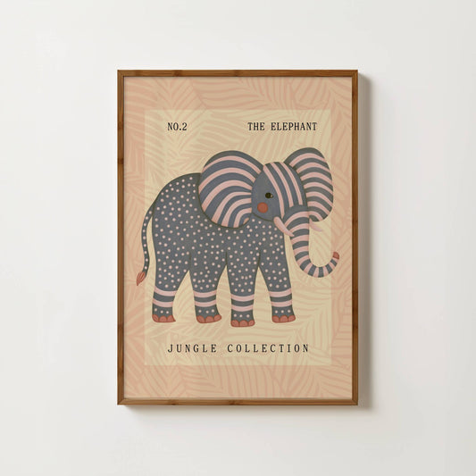 The Elephant Nursery Print