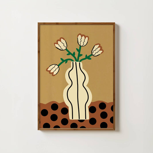 Colour Bloom No.1 :  Ivory Petals Print