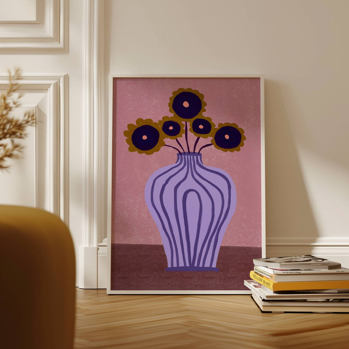 Colour Bloom No.4 : Plum Noir Print