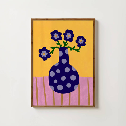 Colour Bloom No.9 : Violet Corolla Print