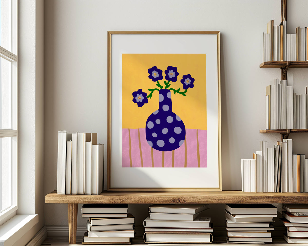Colour Bloom No.9 : Violet Corolla Print