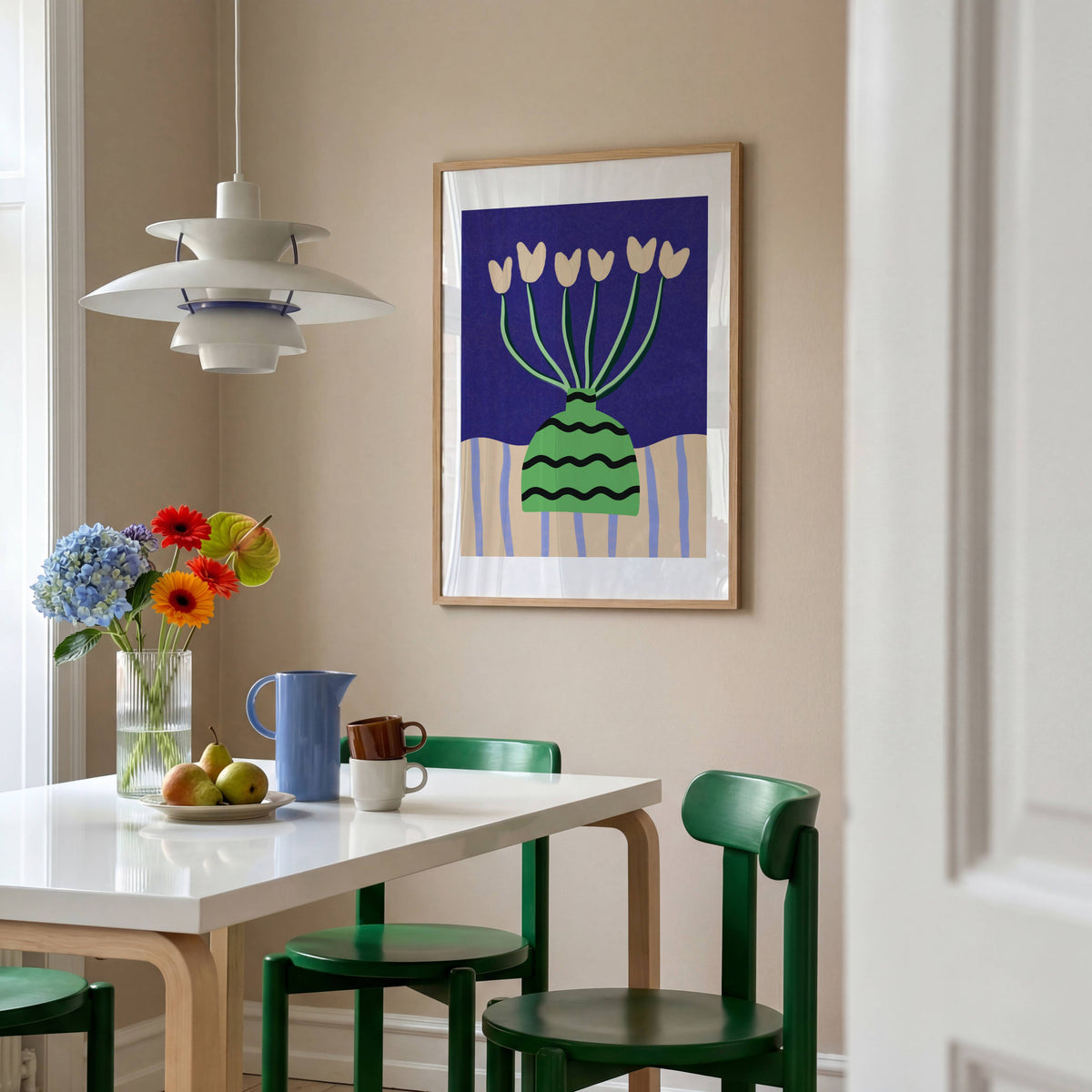 Colour Bloom No.11 : Cobalt Bouquet Print