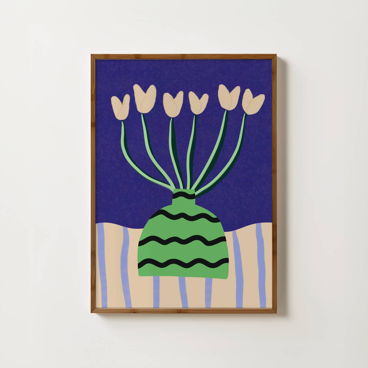 Colour Bloom No.11 : Cobalt Bouquet Print