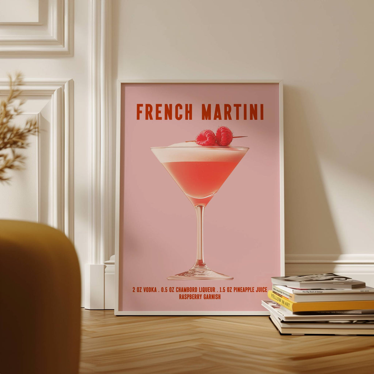 French Martini Cocktail Print
