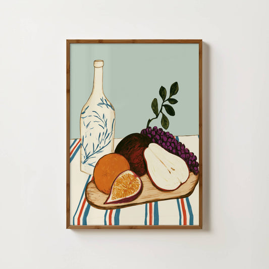 Gathered Fruit Still Life Print