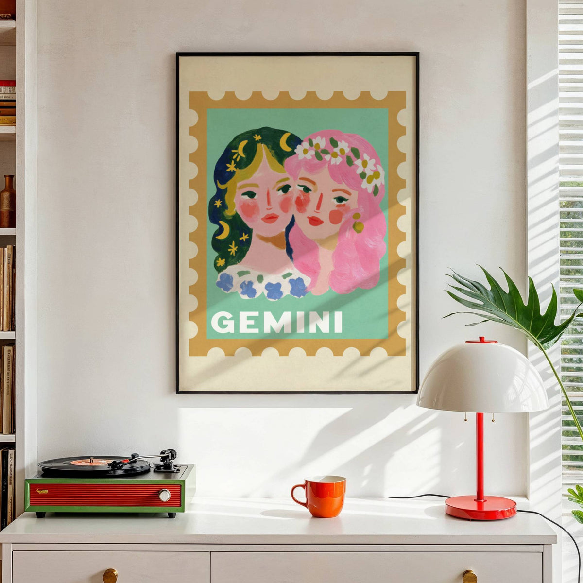Gemini Zodiac Print