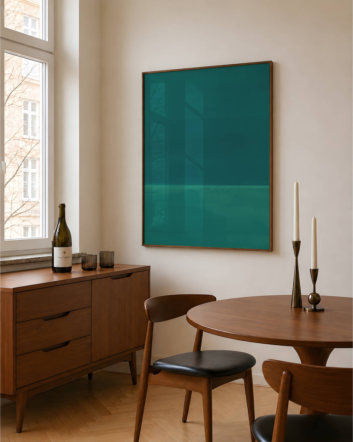 Pure Emerald Abstract Print