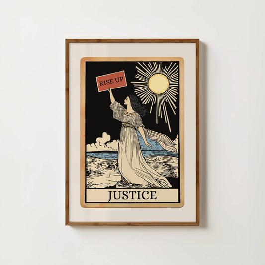 Justice Tarot Card Print