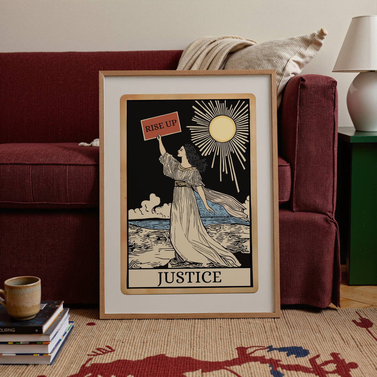 Justice Tarot Card Print