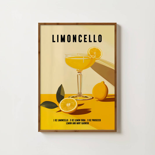 Limoncello Cocktail Print
