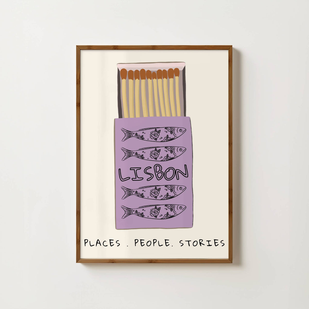 Lisbon Matchbox Print