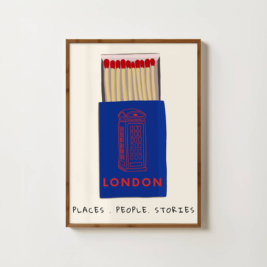 London Matchbox Print