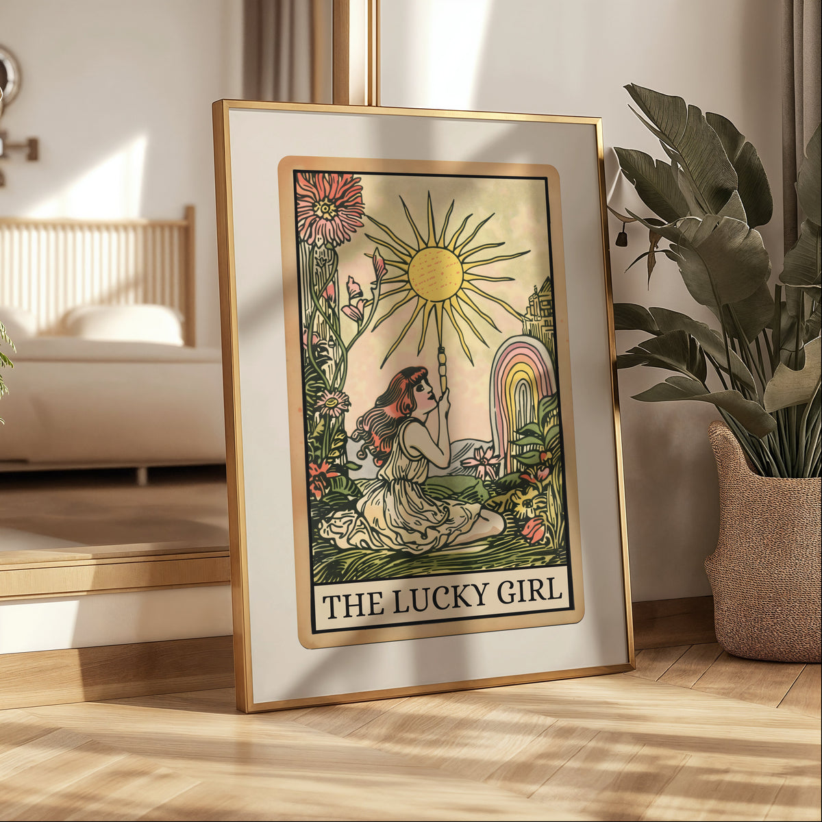 The Lucky Girl Tarot Card Print