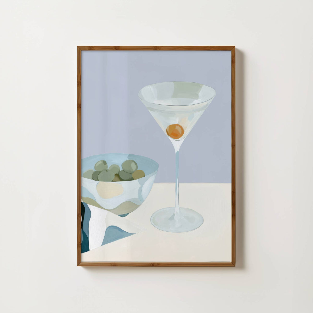 Martini & Olives Print
