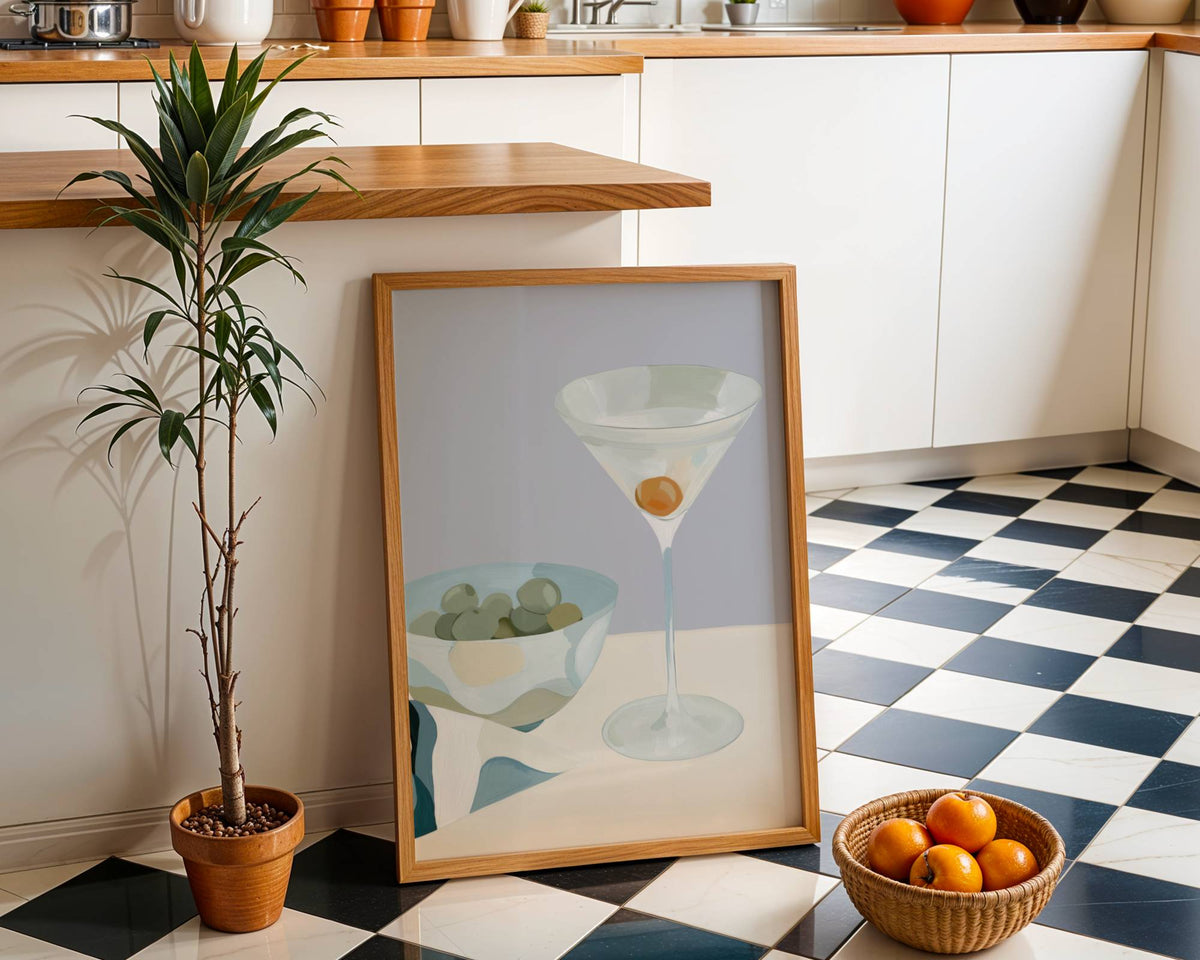 Martini & Olives Print