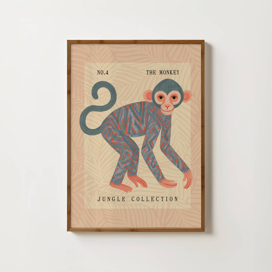 The Monkey Nursery Print