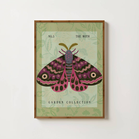 The Moth Nursery Print