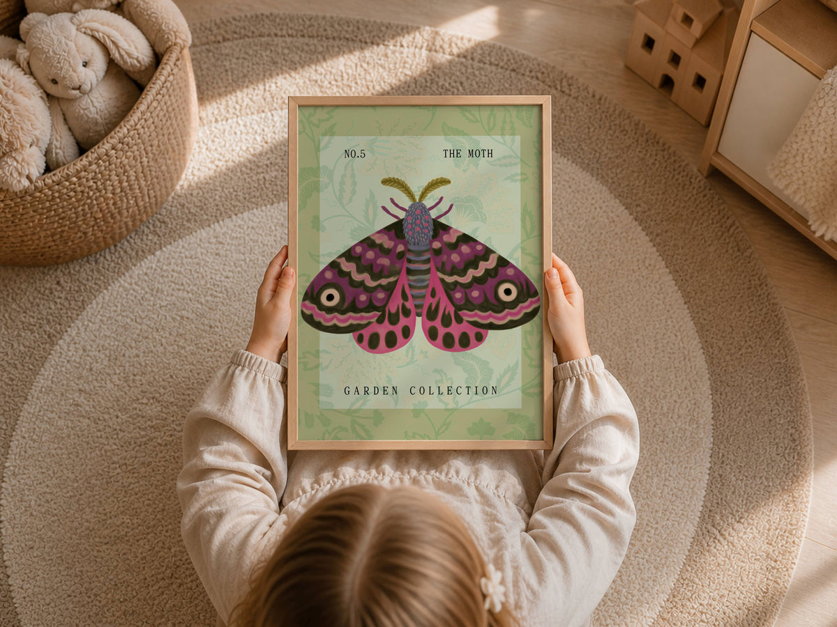 The Moth Nursery Print