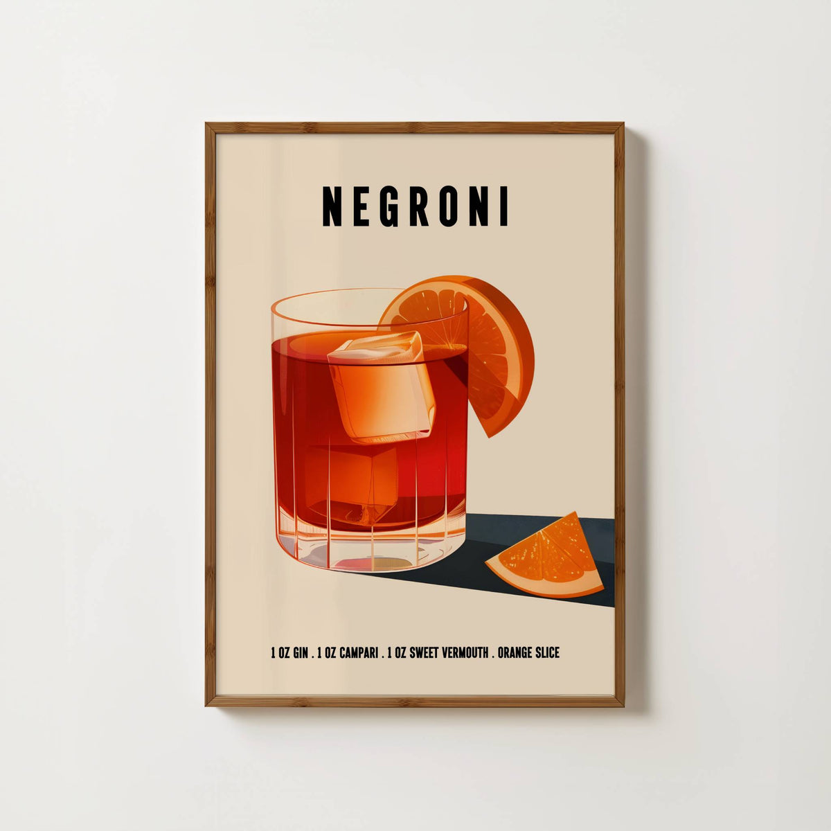 Negroni Cocktail Print