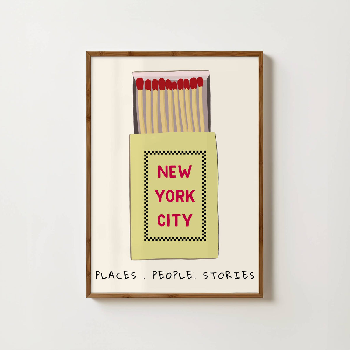 New York City Matchbox Print