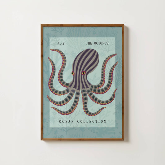 The Octopus Nursery Print