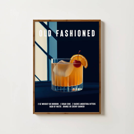 Old Fashioned Cocktail Print