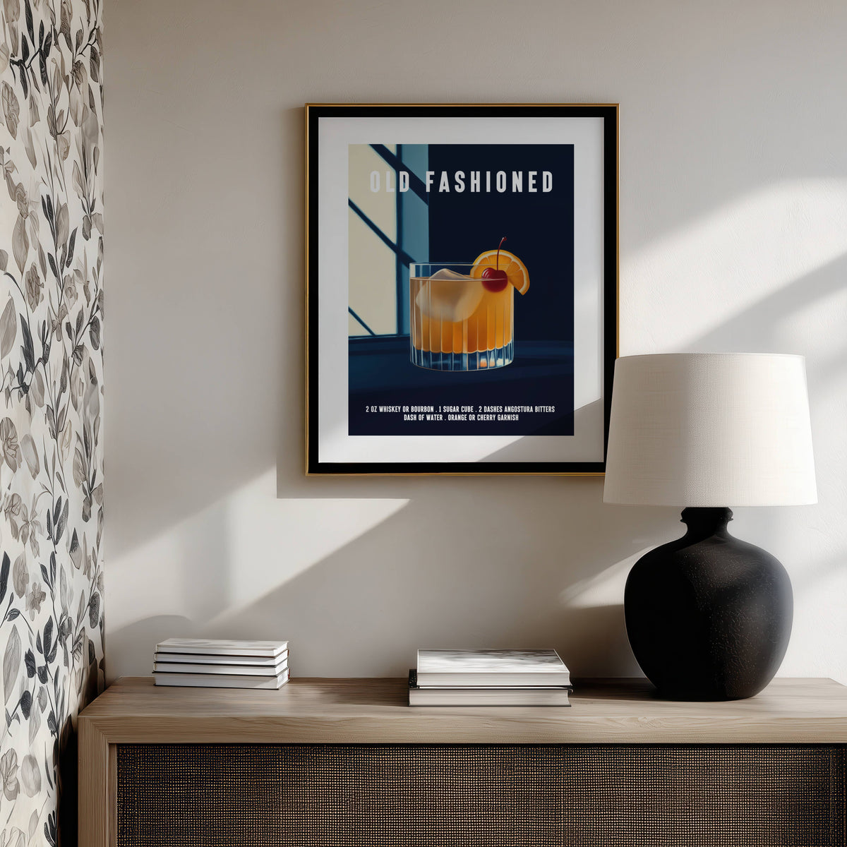 Old Fashioned Cocktail Print