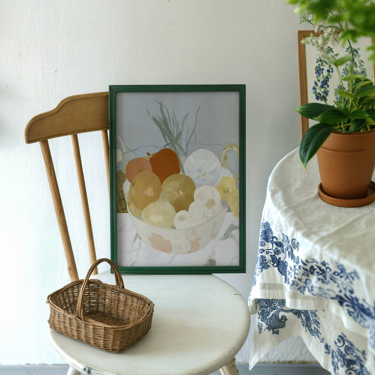 Onions & Garlic Still life Print