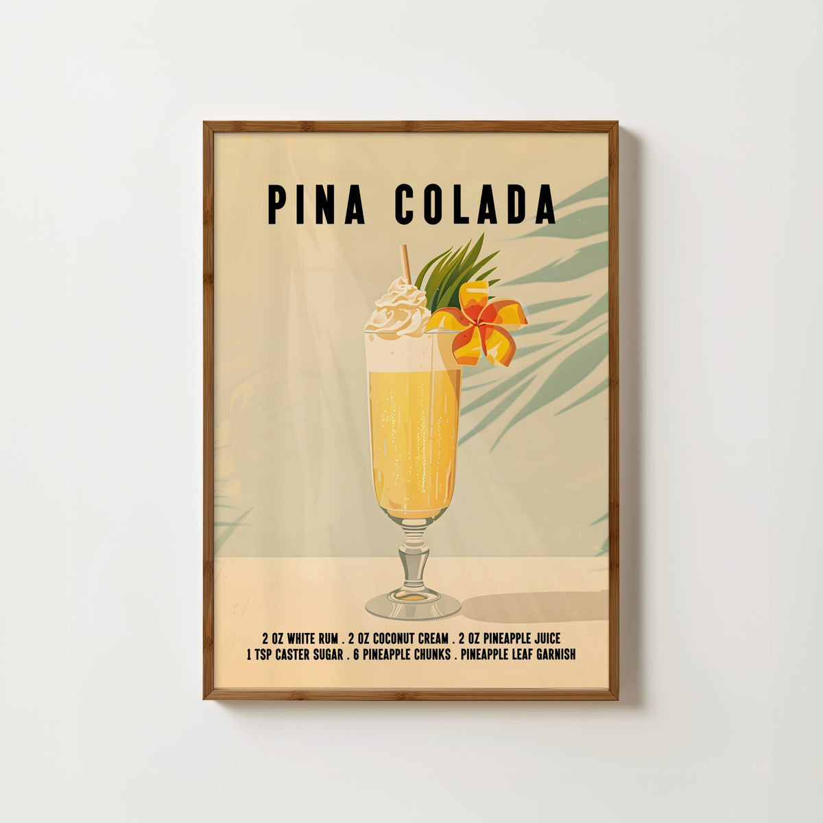 Pina Colada Cocktail Print