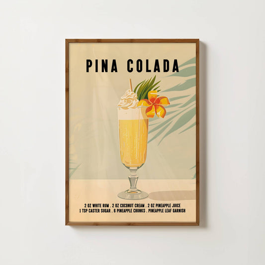 Pina Colada Cocktail Print