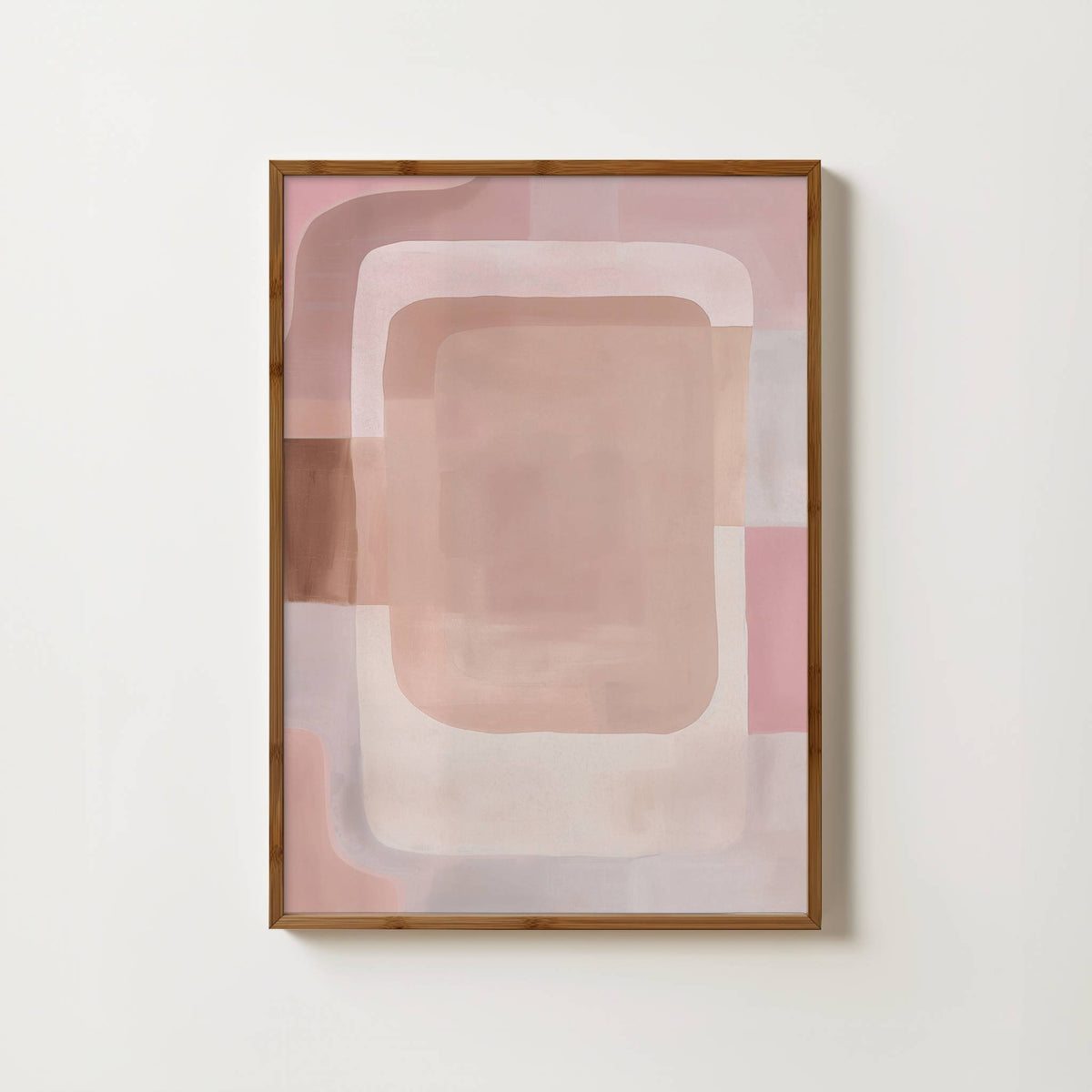 Boho Blush Abstract Print