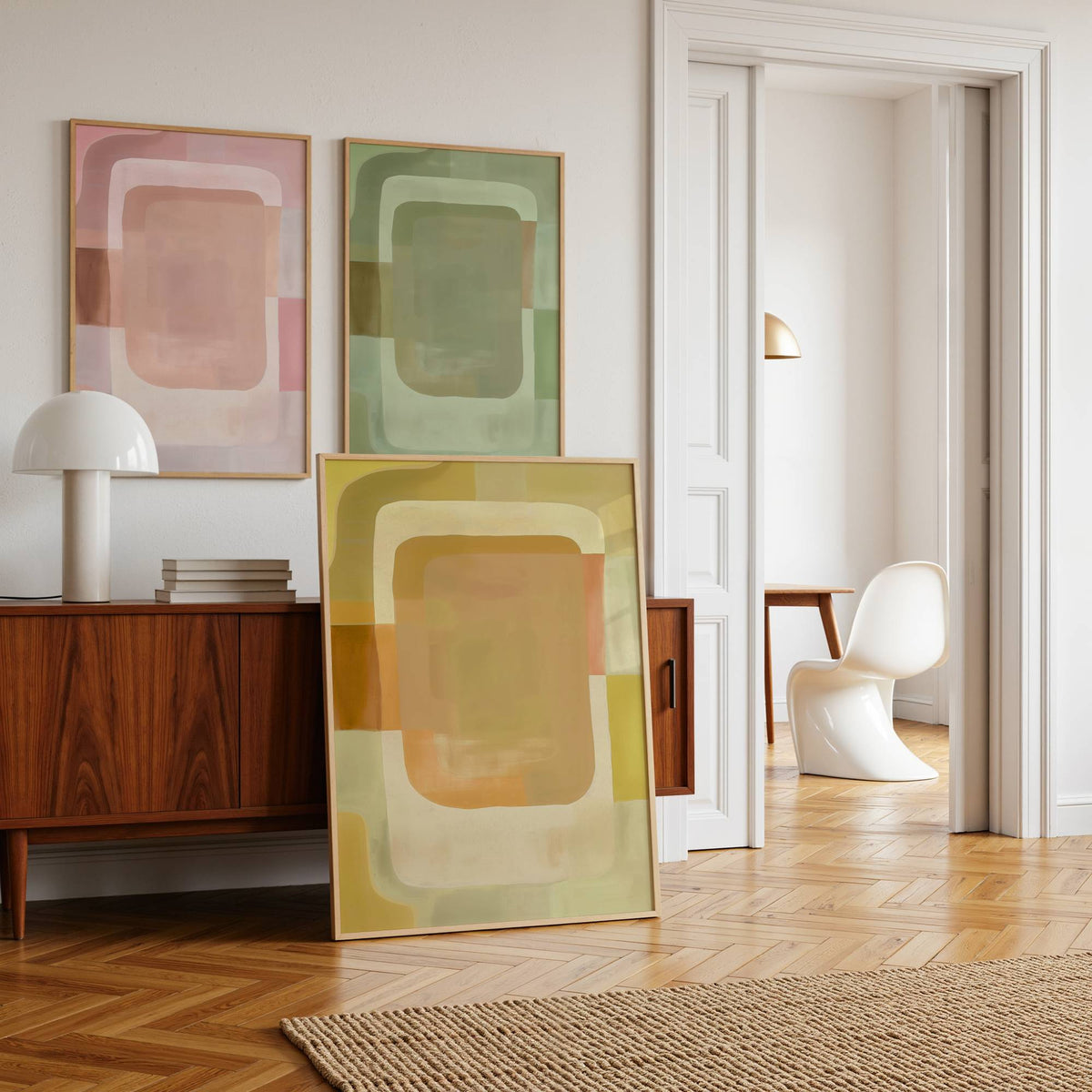 Boho Blush Abstract Print
