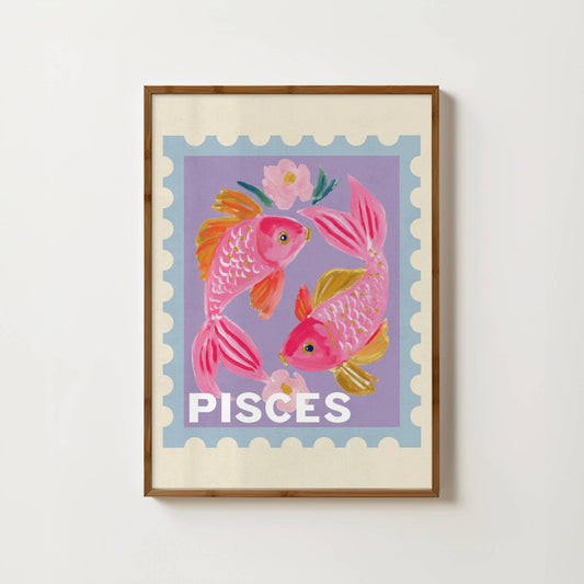 Pisces Zodiac Print