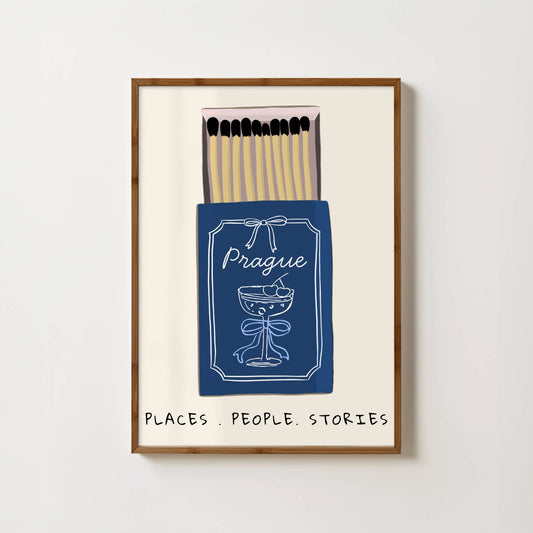 Prague Matchbox Print