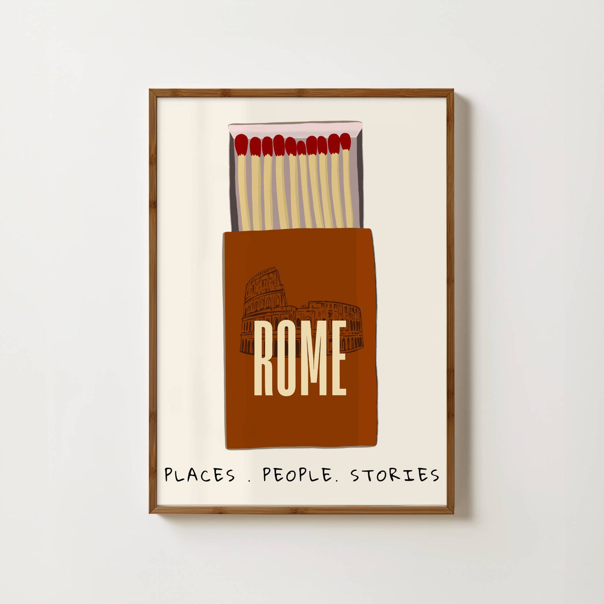 Rome Matchbox Print