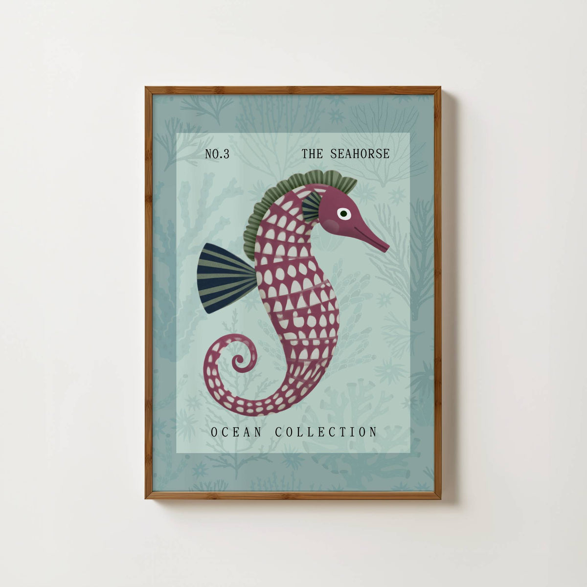 The Seahorse Nursery Print